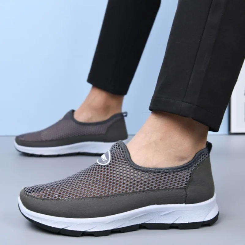 

2026 Summer New Men Loafers man shoes Light mesh Breathable Comfortable Casual Walking Shoes men's Sneakers Zapatillas Hombre