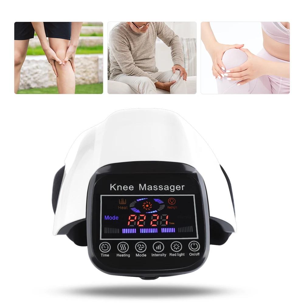 Electric Infrared Heating Knee Massage Air Pressure& Vibration Physiotherapy Instrument Knee Massage Rehabilitation Pain Relief