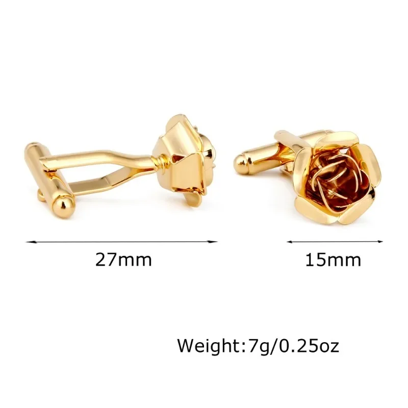 Copper Plated Cufflinks Light Luxury Fashion Men's Women's Formal Wear Suit Shirt Accessories High-end Banquet Wedding Gifts