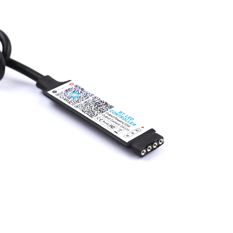 Mini RGB Bluetooth-compatibile Controller musica LED Light Strip Controller per RGB Tape Lights Smart APP Control DC 5V