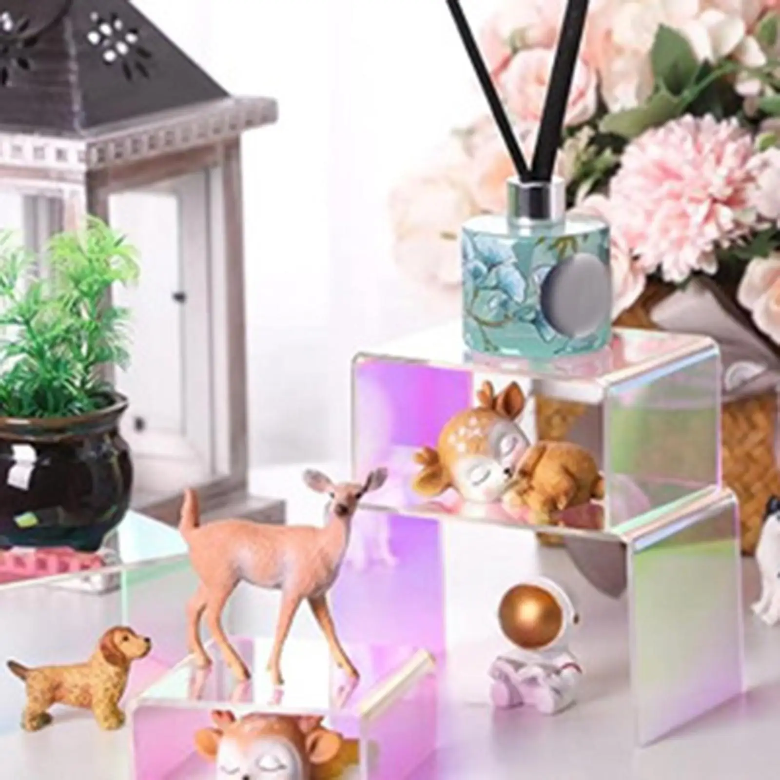 

3Pcs Acrylic Risers Acrylic Risers Display Stand for Figures Glasses Perfume