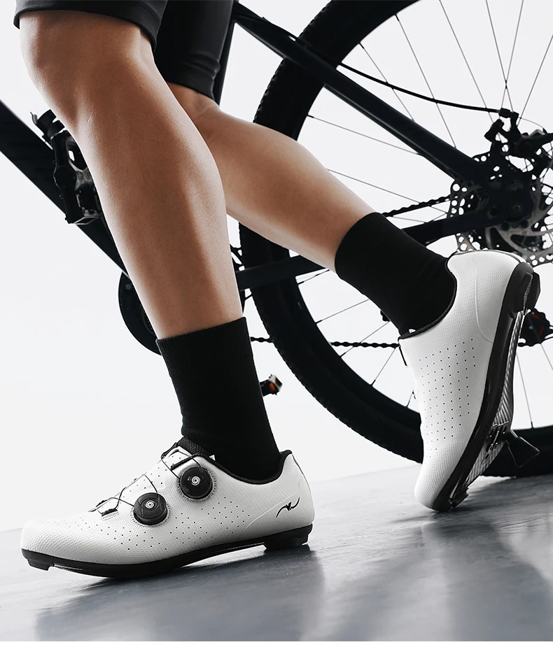 Unisex Neue Fahrradschuhe, atmungsaktiv, bequem, rutschfest, für den Straßenbereich, hochwertige MTB-Fahrradschuhe aus Gummi, professionelle, ultraleichte Fahrradschuhe – Detail 4