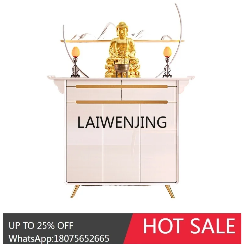 Household Shrine Modern Light Luxury God of Wealth Offering Table Buddhist Shrine Shrine Cabinet Small Desk