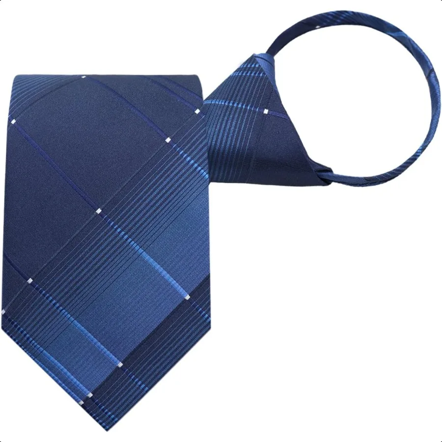 

Ties for Men 3.15'' Men's Pretied Ties Adjustable Mens Zipper Neck Tie for Business Wedding Party Shirt Accessories