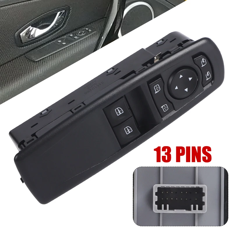 

809610009R передний левый электрический главный переключатель управления окном для Renault Megane III Coupe Megane Coupe 2008, со стороны водителя