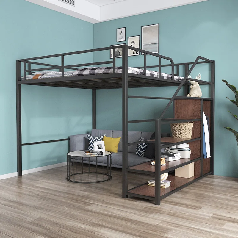 Nordic bed, small apartment, activity bed, space saving bunk bed, loft duplex, second floor, multifunctional