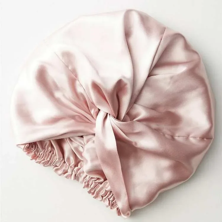 Popular Multi-Color Imitation Silk Double Layer Satin Bonnet Sleep Cap Cross Twist Night Hair Hat Chemotherapy Caps For Women