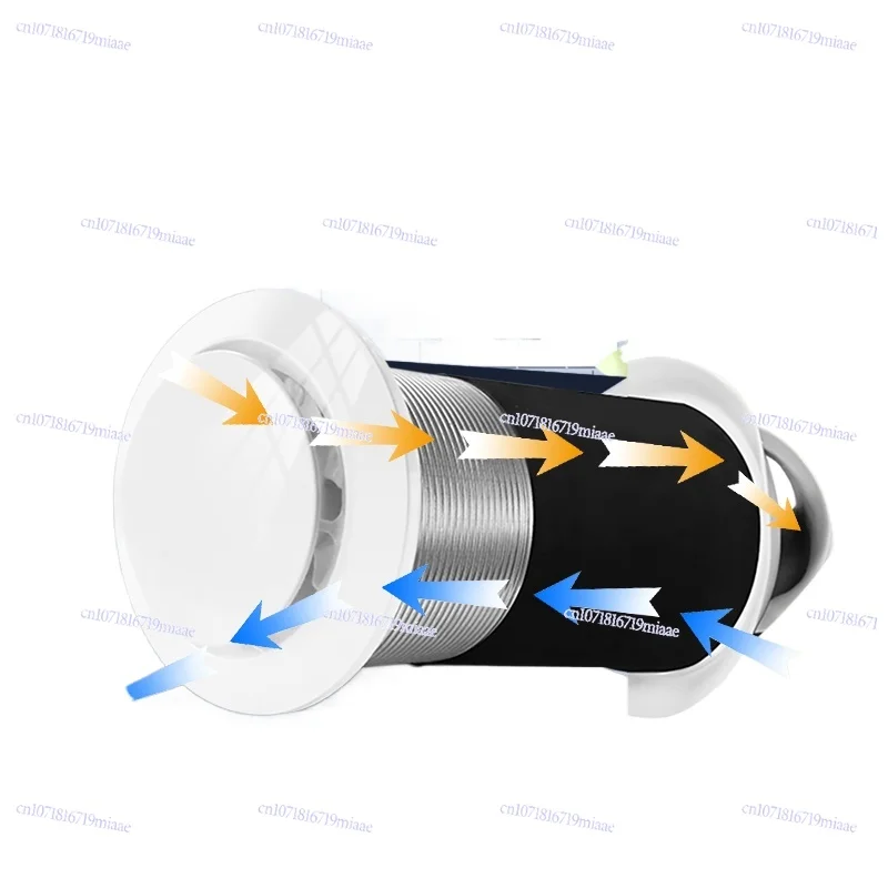 

Wall-mounted Fresh Fan Two-way Through-wall Integrated Purifier System Bedroom Light Sound Smoke Exhaust