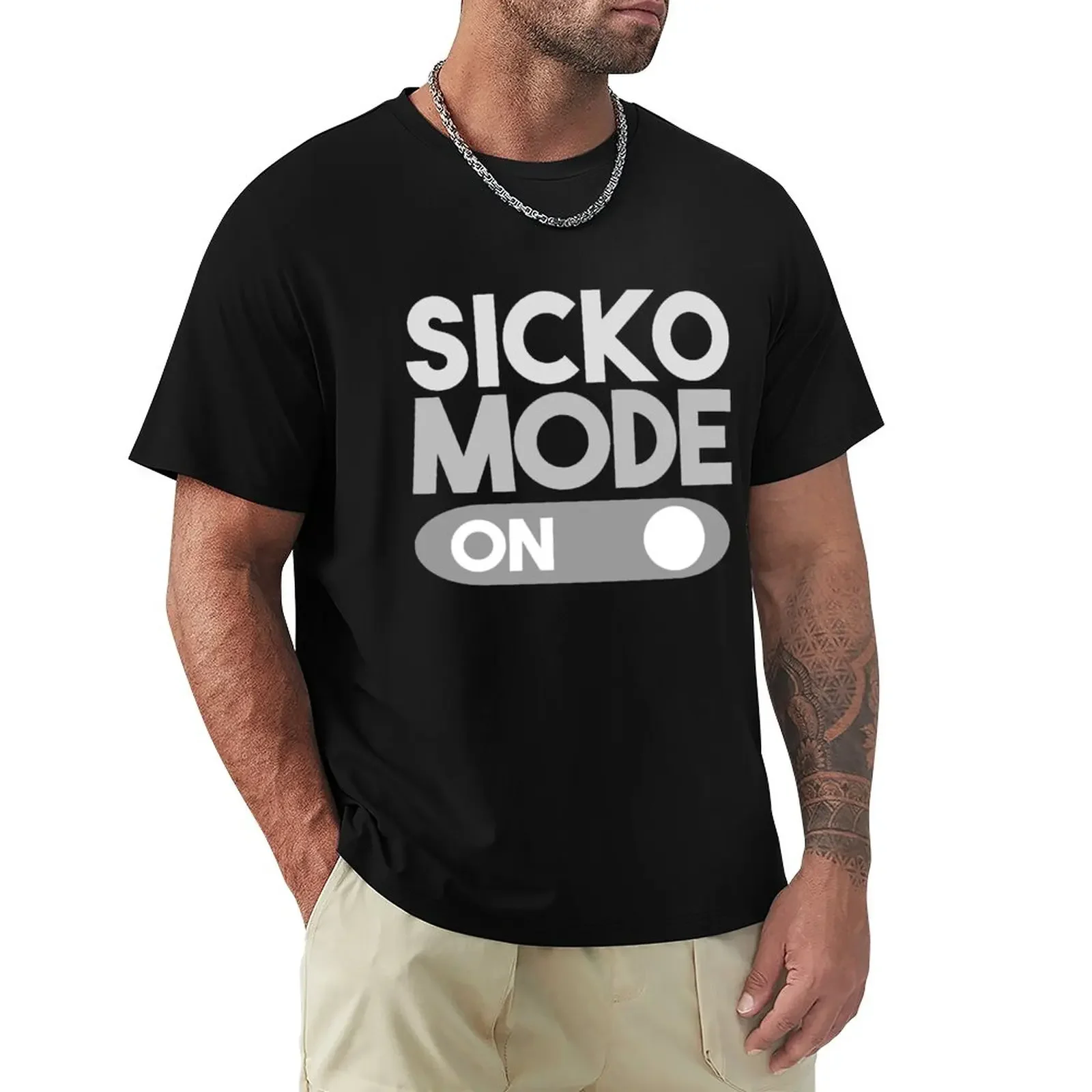 

Sicko Mode On with On Button for Sicko Mode T-Shirt boys whites sports fans mens t shirt graphic