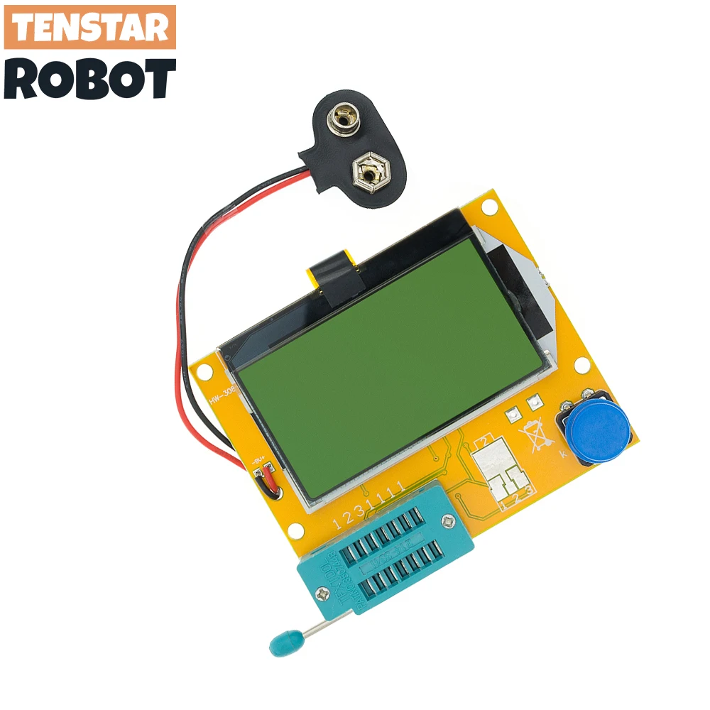 LCR-T4 12846 cyfrowy miernik Tester próbnik elektroniczny LCD ATMEGA328 dioda podświetlenia pojemność triody ESR MOS/PNP/NPN L/C/R B03