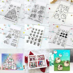 Penguin Pig Animals Santa Baby Cutting Dies and Stamps Stackable Cuties Little Mummy Stamp Set For DIY Scrapbooking Card Making