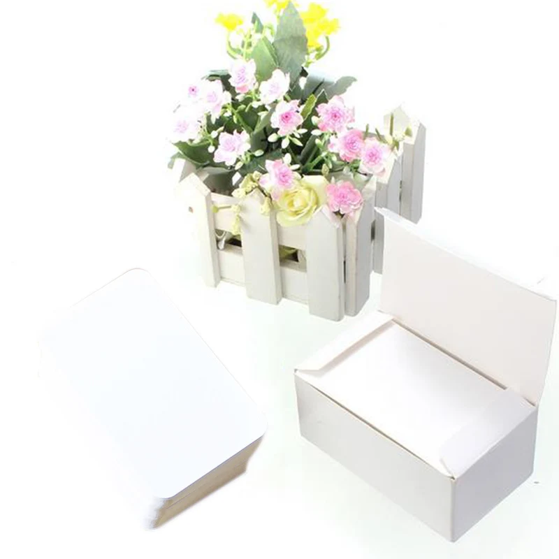 DIY 빈 종이 카드, 손으로 만든 메시지 카드, 소년 소녀