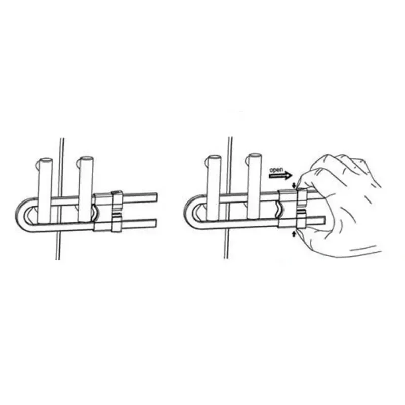 1 шт. защитный замок для детей U-образный замок для безопасности детей предотвращает открытие ящика, двери шкафа, детский защитный замок