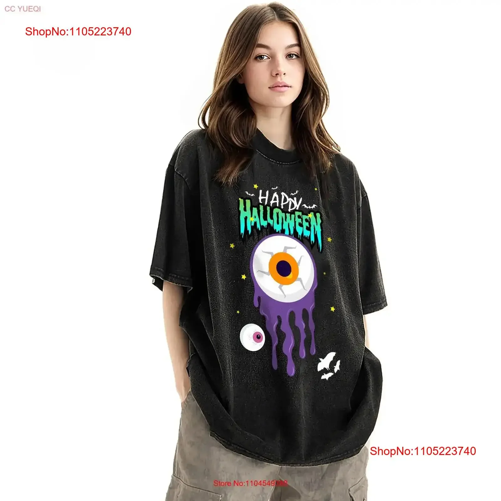 محدودة هالوين خمر تي شيرت قياس البصر بو طاقم OptometrisT زي حفلة خمر غسلها مريحة امتدت الشارع الشهير #1