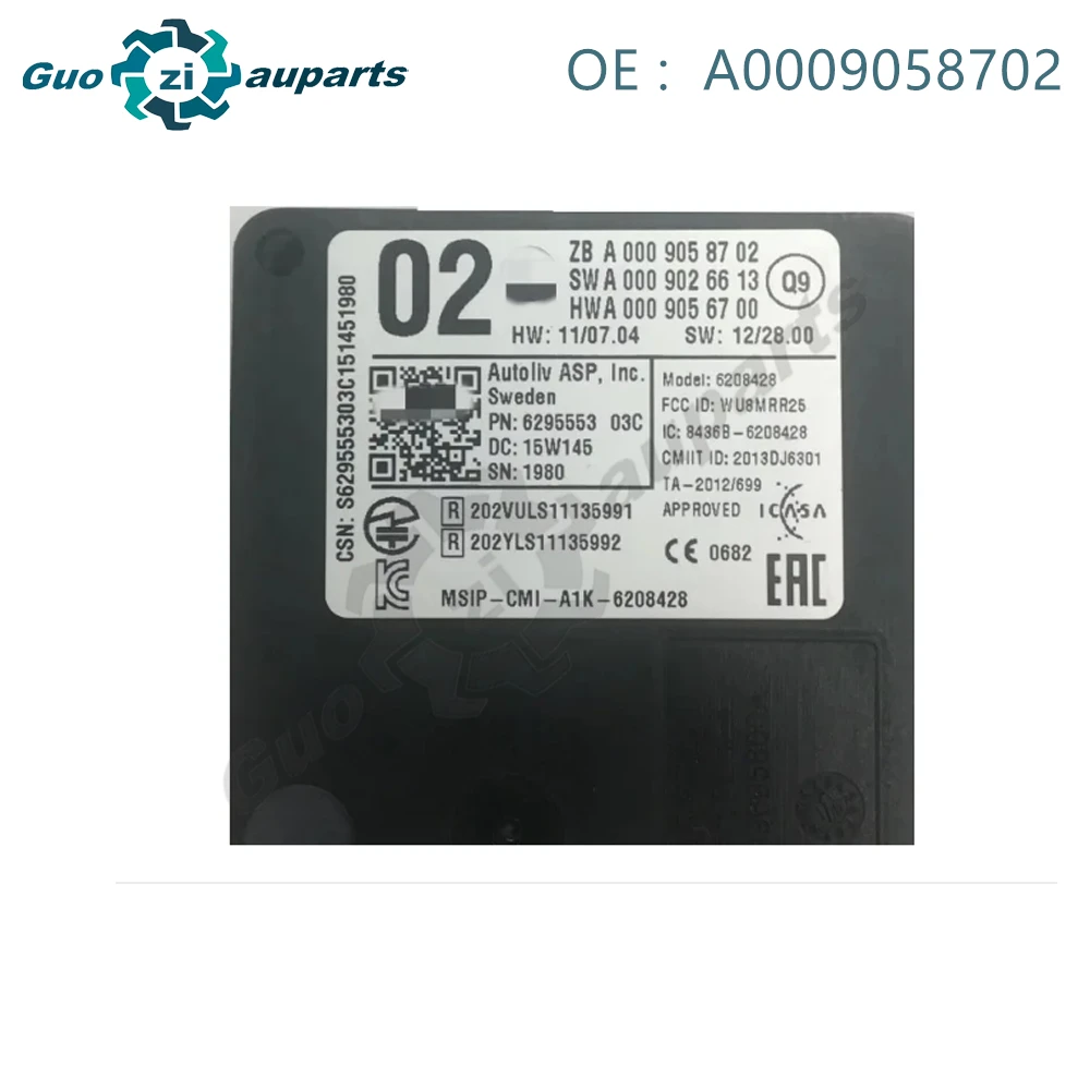 A 0009058702 0009058702   Módulo de asistencia del sensor de radar para mercedes-benz W222 W212 W217 W207 ML GL GLE W166 W205