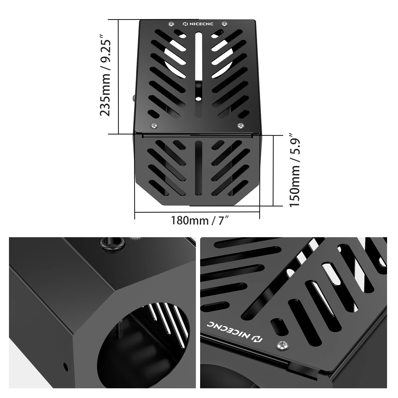 NICECNC For Honda TRX450R TRX450ER 2006-2014 Aluminum Alloy Airbox ATV Accessories Easy To Install Replaces 17210-HP1-600