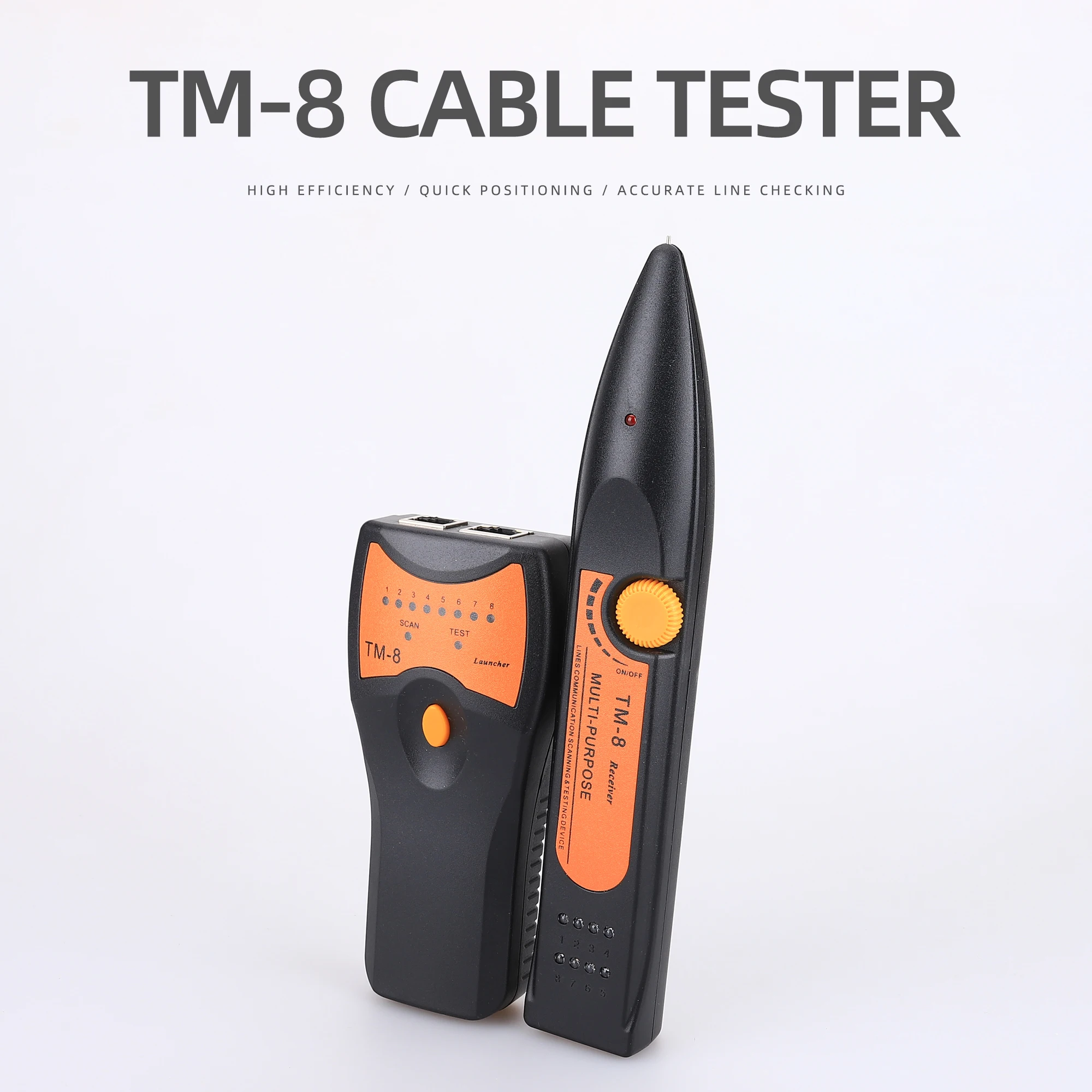 KELUSHI TM-8 Optic Line Finder  Telephone Wire Tracker  Ethernet LAN Network Cable Tester Detector RJ11 RJ45 Cat5 Cat6