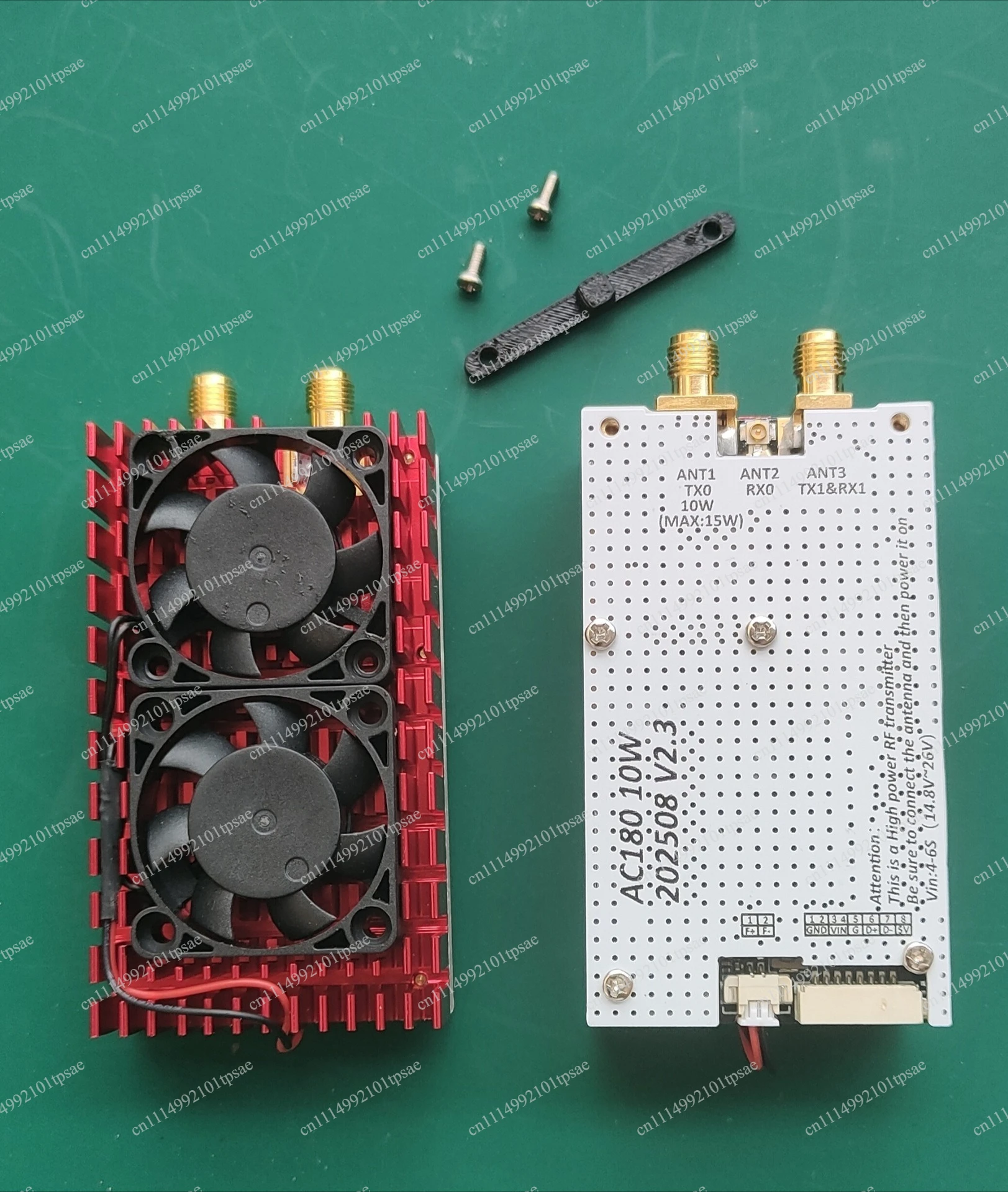 AC180 dual band network interface card RTL8812AU with cooling fan, high performance for OpenHD