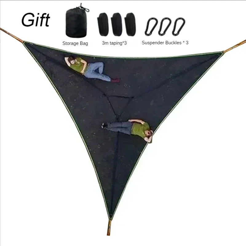 

Outdoor Camping Hanging Portable Bed Triangle Hammock Portable Multi Person Aerial Mat travel Convenient Sleep Hammock bed