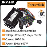 JRAHK 36V-72V 400W-600W BLDC Electric Bicycle Sine Controller Accessories Electric Scooter Controller + Large Screen Display Kit