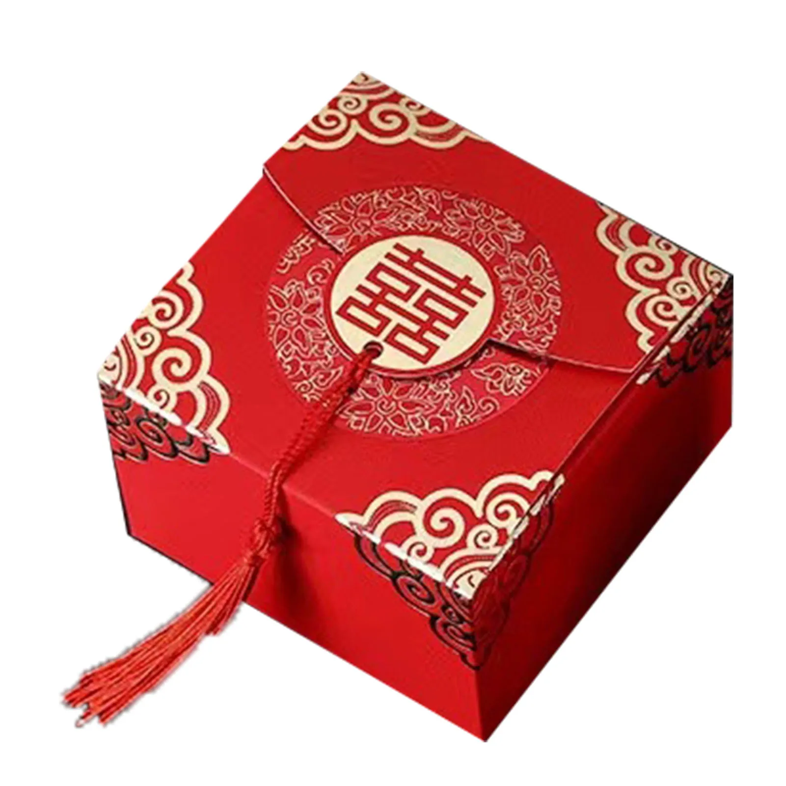 Chinese Xi Candy Box Robuust, fijn vakmanschap Traditioneel ontwerp Snoepgeschenkdozen Veelzijdig draagbaar ontwerp voor bruiloften