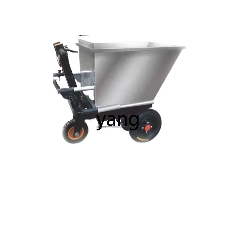 

YJQ Truck Platform Trolley Electric Warehouse Unloading Greenhouse Brick-Pulling Farm Tools Storage Three-Wheel Trolley