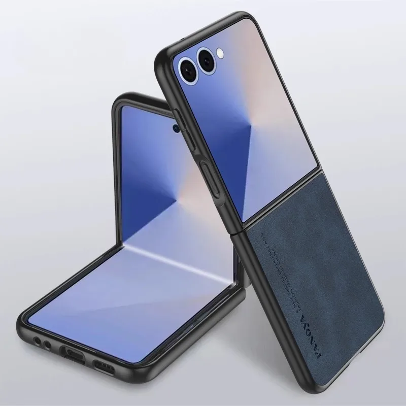 

Luxury Vintage Sheepskin Leather Case For Samsung Galaxy Z Fold 7 Men Retro Back Cover for Samsung Galaxy Z Flip 7 FE