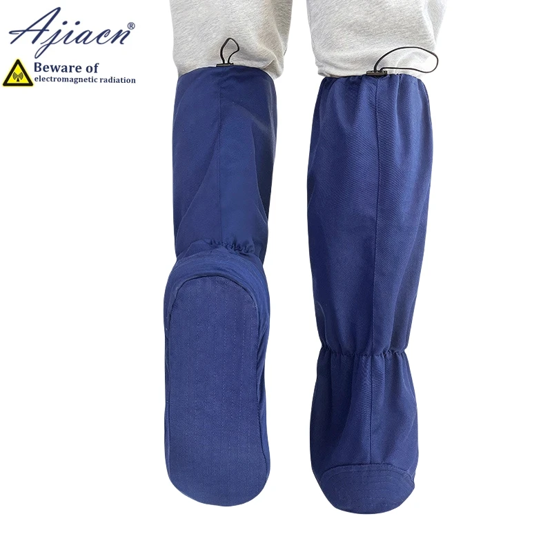 Anti-radiation Long shoe covers power plant, substation, EMC laboratory Electromagnetic radiation shielding Short shoe covers