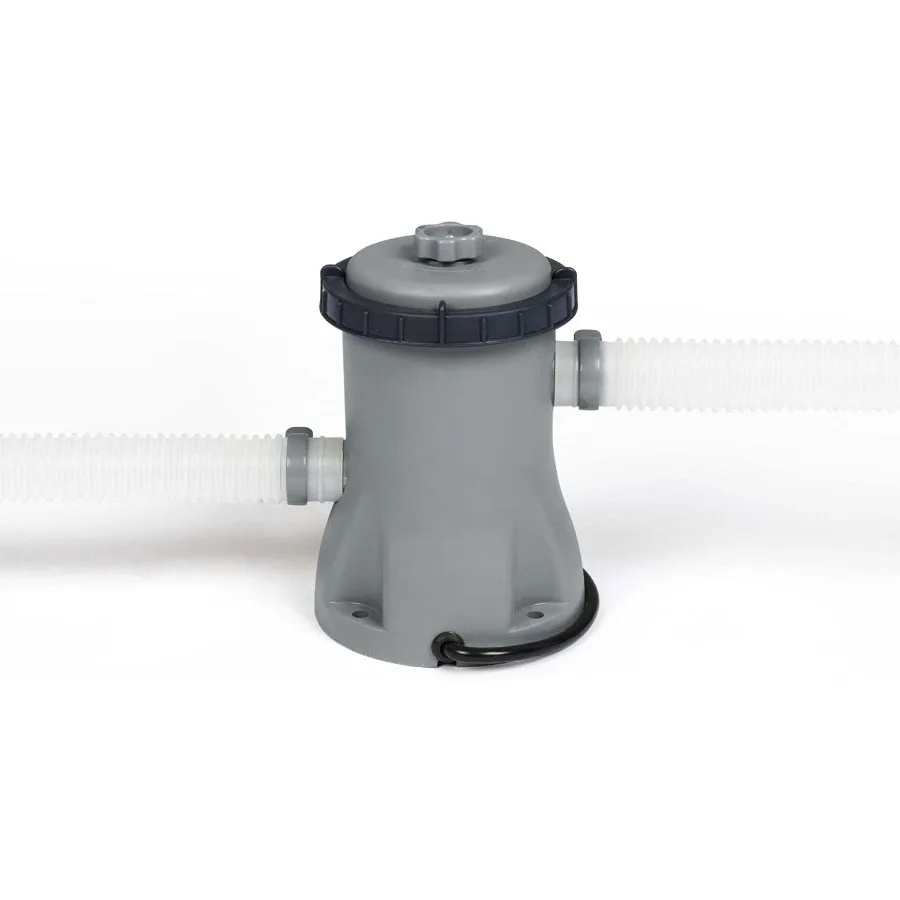 56407E-BW 스틸 프로 맥스 10피트 x 30인치 원형 금속 프레임 지상형 야외 뒷마당 수영장 세트 (330 GPH 필터 포함)