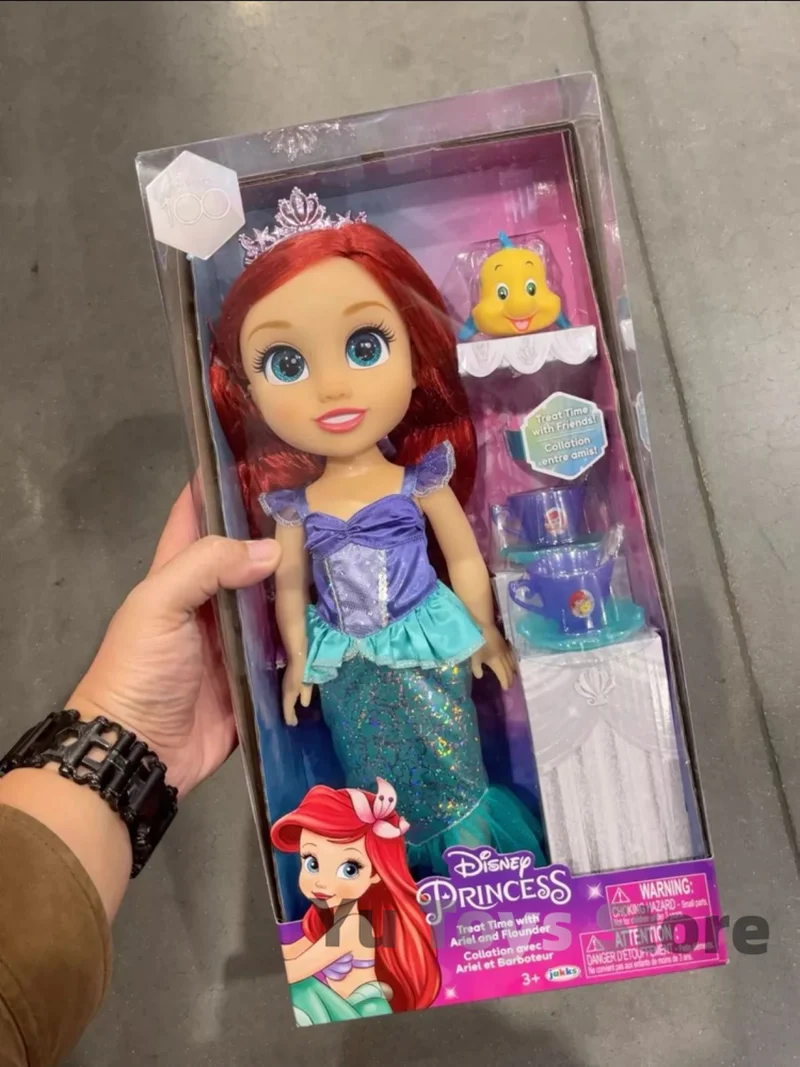 Disney Kawaii Princess Collection Salon Doll Long Hair Snow White Frozen 2 Elsa Anna Doll Girl Boxed Toys Birthday Gift Girl