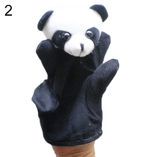 Marionnettes à doigts dessin animé bébé enfant Zoos ferme Animal faune gant à main sac en peluche doux pour enfants Adorable Puzzle jouet éducatif