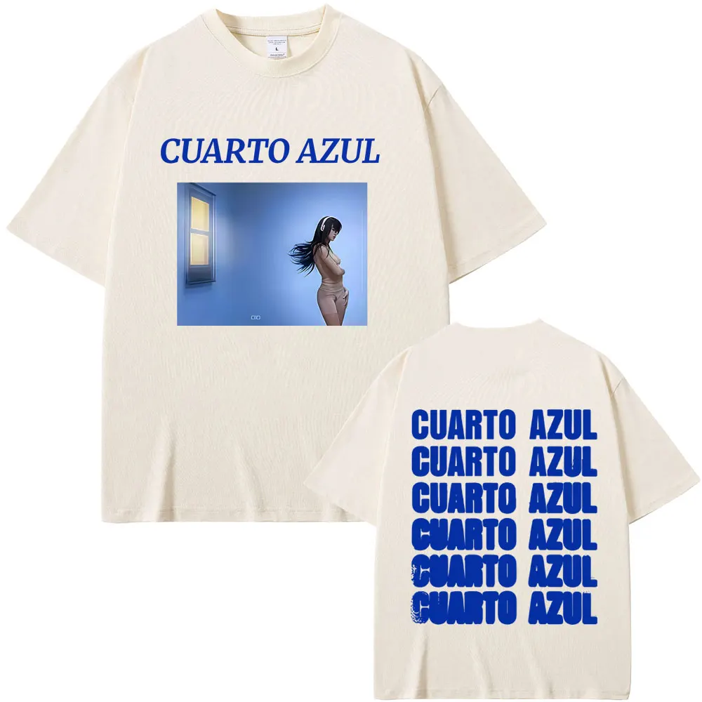 Singer Aitana CUARTO AZUL World Tour 2026 T-shirt Men Women Fashion Pop Music T Shirt Unisex Cotton Oversized T-shirts Fans Gift