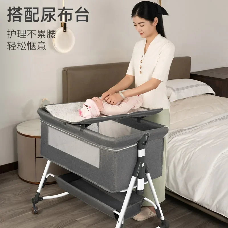 Culla per bambini Culla mobile Culla portatile Letto pieghevole e multifunzionale per neonati Letto grande