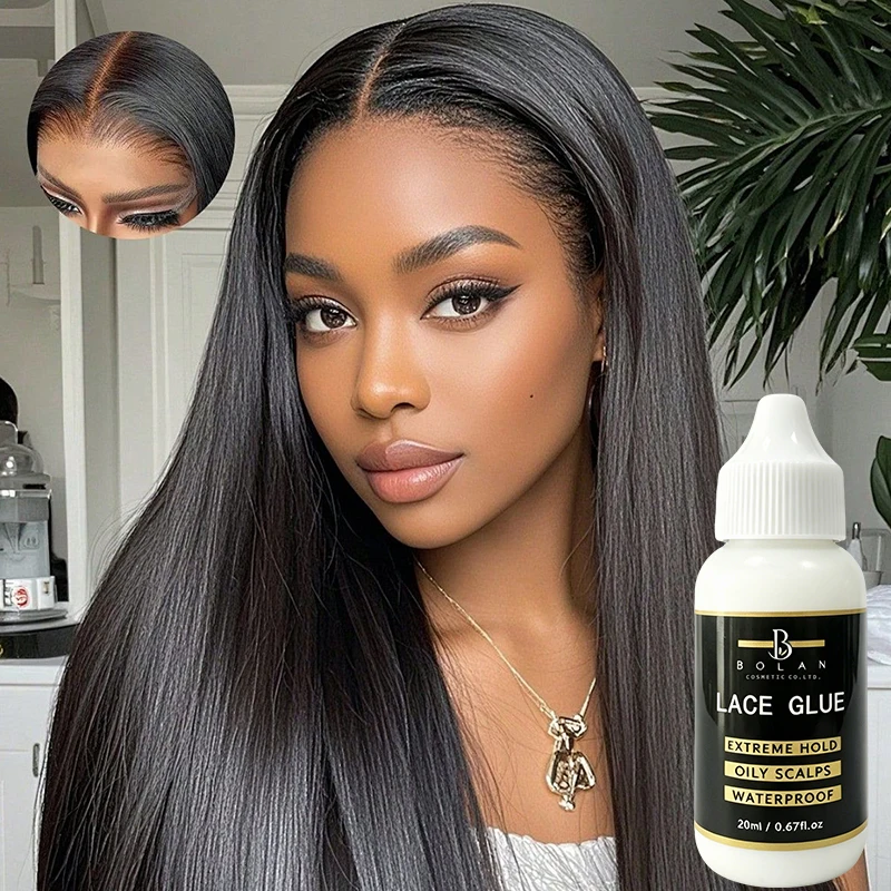Bolan Lace Hair Gel trong Hold Glue for Wigs Hair Systems - Invisible Bonding Glue - Humidity Resistant & Water Resistant view 2
