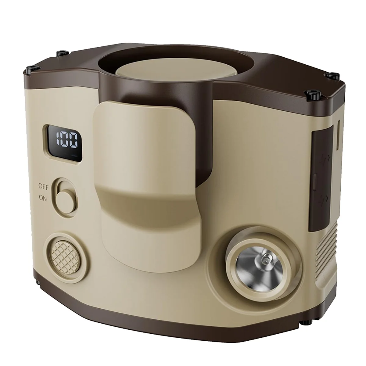 

Портативный мини-вентилятор с зажимом на талии, портативный вентилятор для ожерелья без рук на 8000 мАч с батарейным питанием, прочный охлаждающий вентилятор цвета хаки