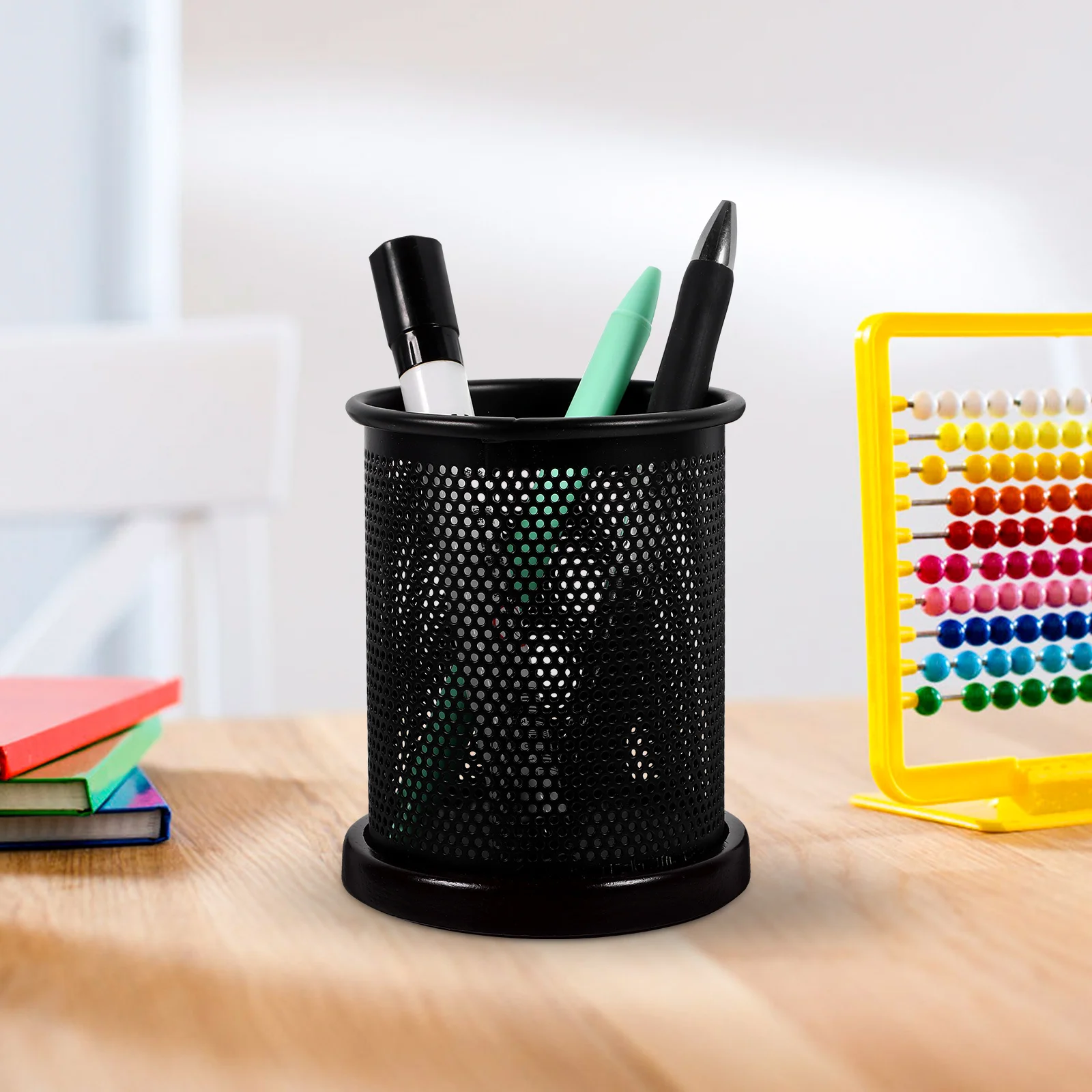 

Metal Mesh Pen Holder Desktop Pencil Organizer Stationery Storage Cup Office Desk Accessory For Pens Pencils Makeup