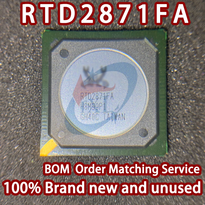 100% Brand New-Realtek RTD2871 RTD2871FA 4K Smart TV SoC 120Hz HFR HDR AR/VR Processor BGA IC Chip for Television Display