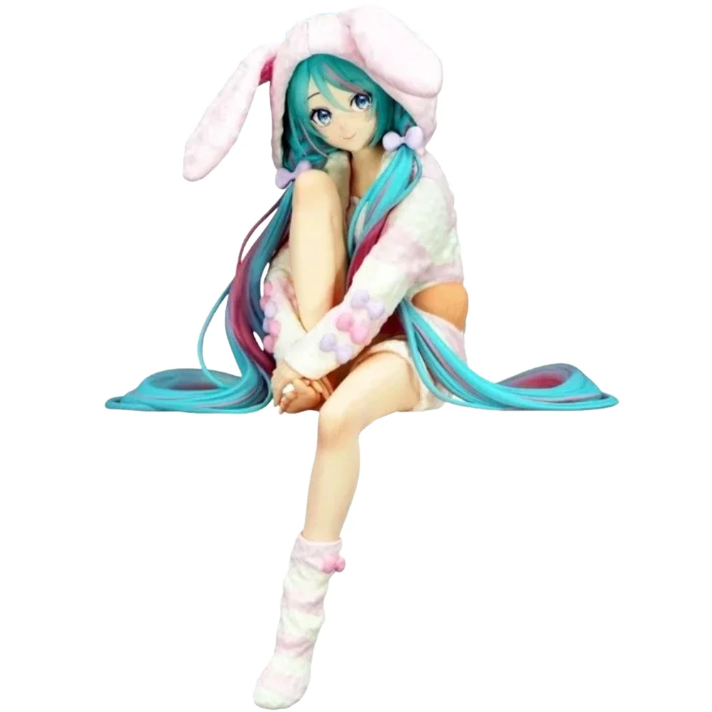 in-stock-furyu-original-genuine-vocaloid-hatsune-miku-noodle-stopper-figure-rabbit-ear-pajamas-11cm-anime-model-toy-figures-gift