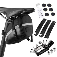 Bike Repair Tool Kits Bicycle Saddle Bag Cycle Seat Pack 16 in 1 Multi Function Repair Tool Kit