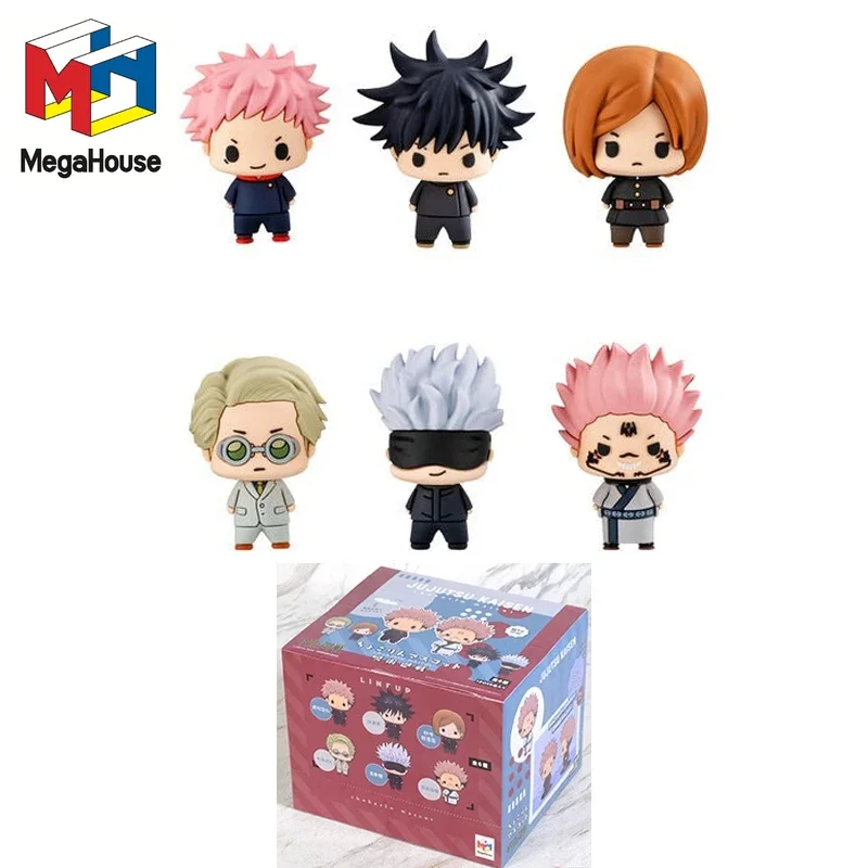 Megahouse Genuine Jujutsu Kaisen Chokorin Box Egg Itadori Yuji Satoru Gojo Nanami Kento Anime Action Figures Toys For Kids Gift