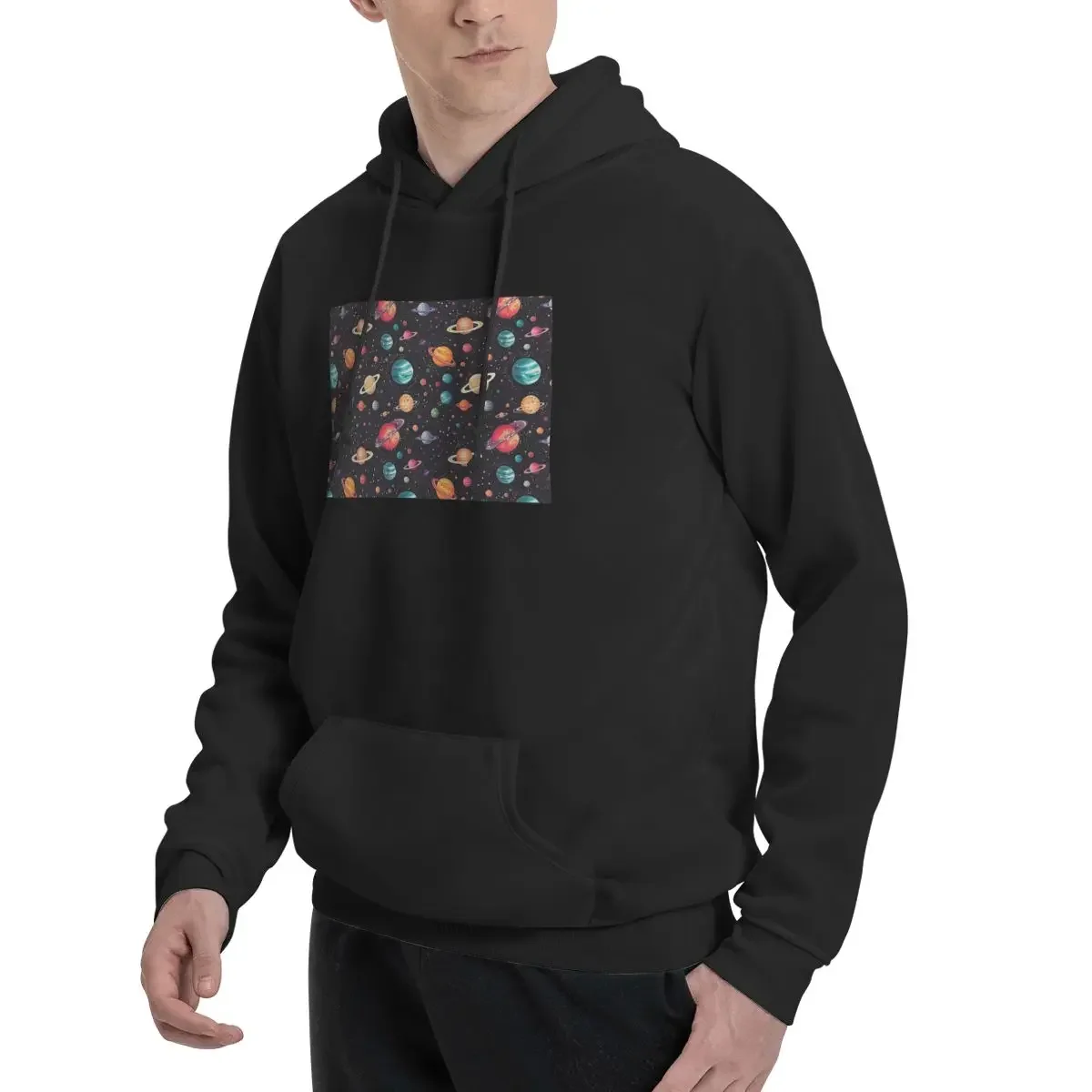 Solar System Space Planets Universe Hoodies Men's Women Casual Pullover Sweatshirt Harajuku Long Sleeve Clothing Autumn Winter