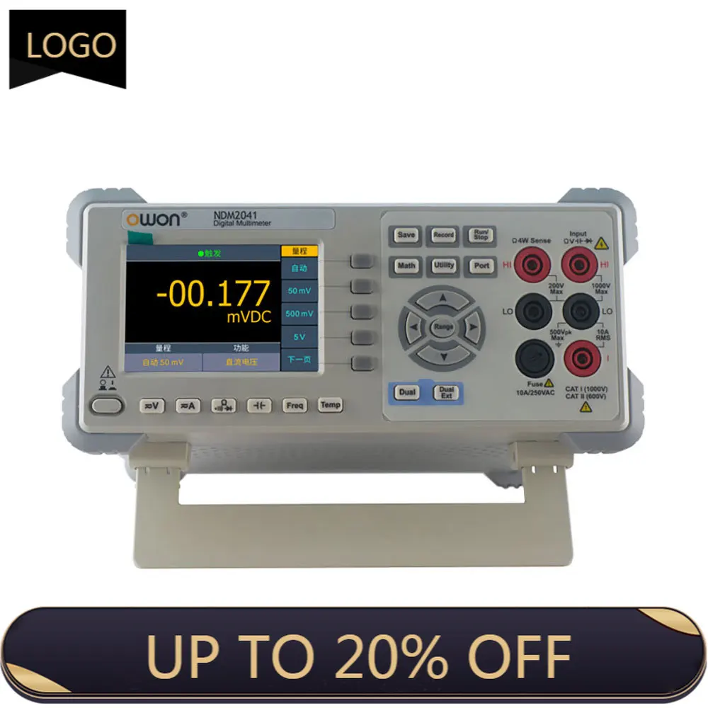 XDM2041 4 1/2 Digits Bench-Type Digital Multimeter with High Resolution LCD for OWON Built-in Recorder Function