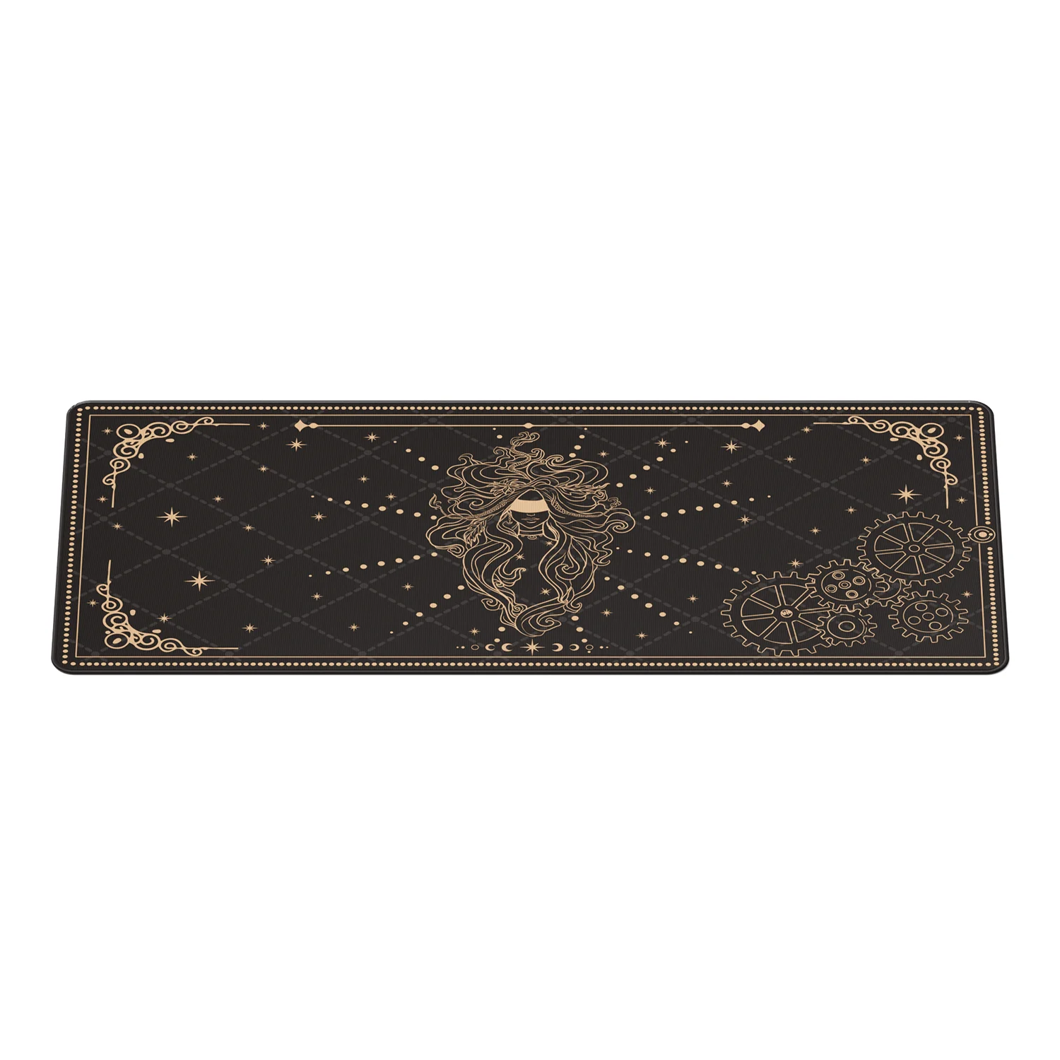 Alfombrilla de ratón Akko con tema de Tarot, teclado antideslizante de tamaño completo para juegos, alfombrilla de ratón de goma, alfombrilla para mesa, alfombrilla para ratón de escritorio de oficina, tamaño grande 90x40cm