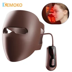 320 LED Beads Facial Photon Beauty Mask 4D Silicone Red Light Photon Skin Rejuvenation Anti Wrinkle Anti Acne Facial Beauty care