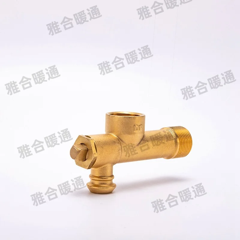 2 Buah DN20 Kuningan Katup Limbah Benang Eksternal Dua Arah Tahan Suhu Tinggi Katup Limbah Otomatis Saluran Pembuangan Diperpanjang Industri