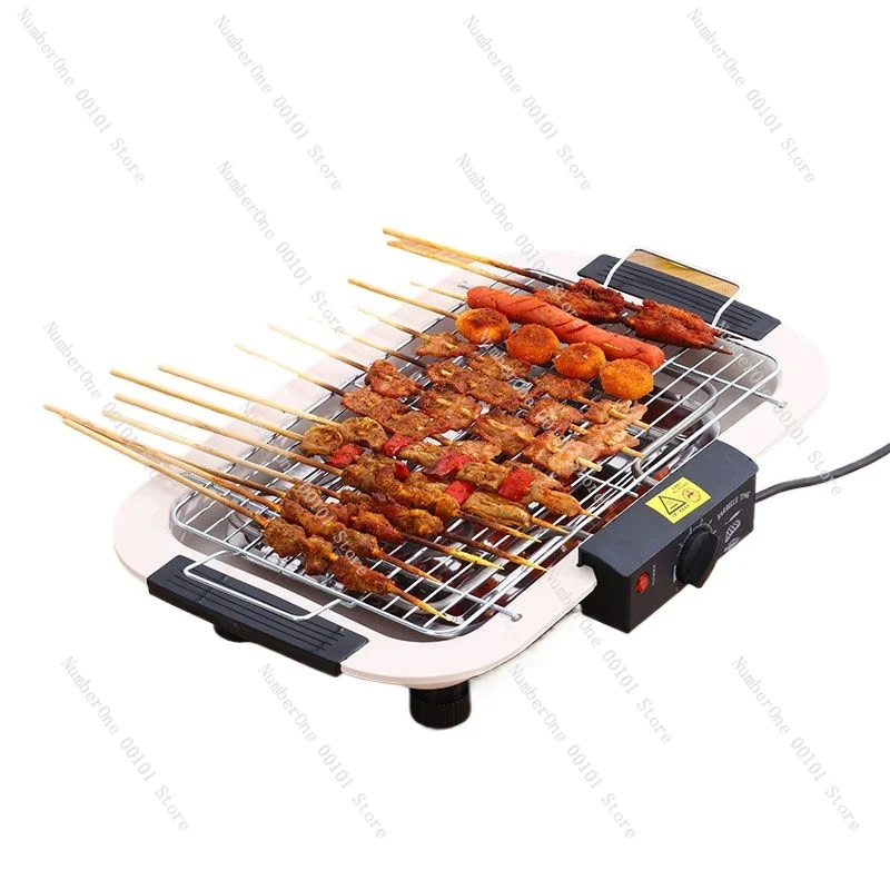 Grill Household Electric Barbecue Grill Smokeless Indoor Skewer Multifunctional Electric Barbecue Pan Small Barbecue Stove Tools