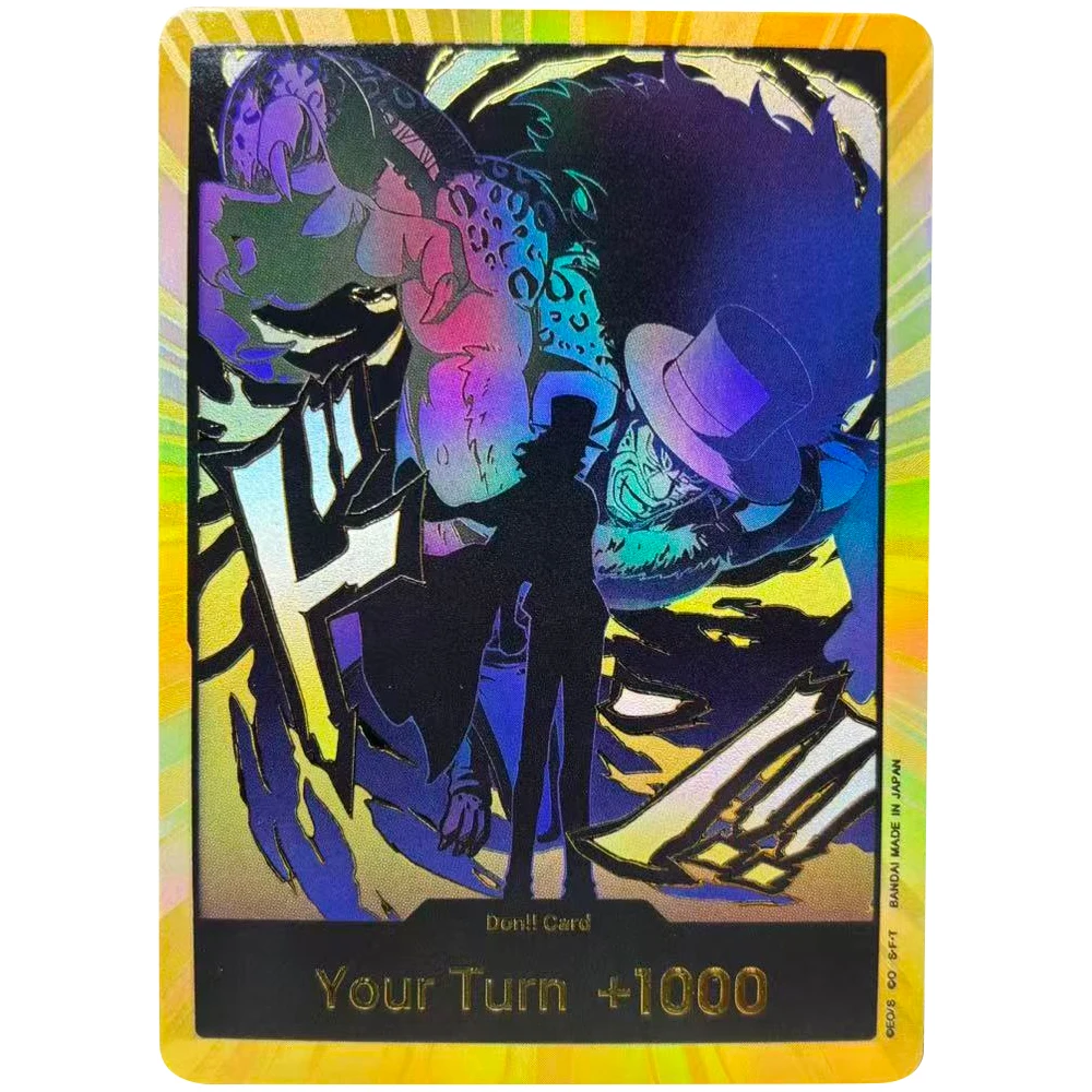 بطاقات جمع قطعة واحدة دون!! بطاقة القرد D. لوفي رورونوا زورو EN DIY عالية الجودة ذاتية الصنع لعبة بطاقات أنيمي لعبة هدية #5