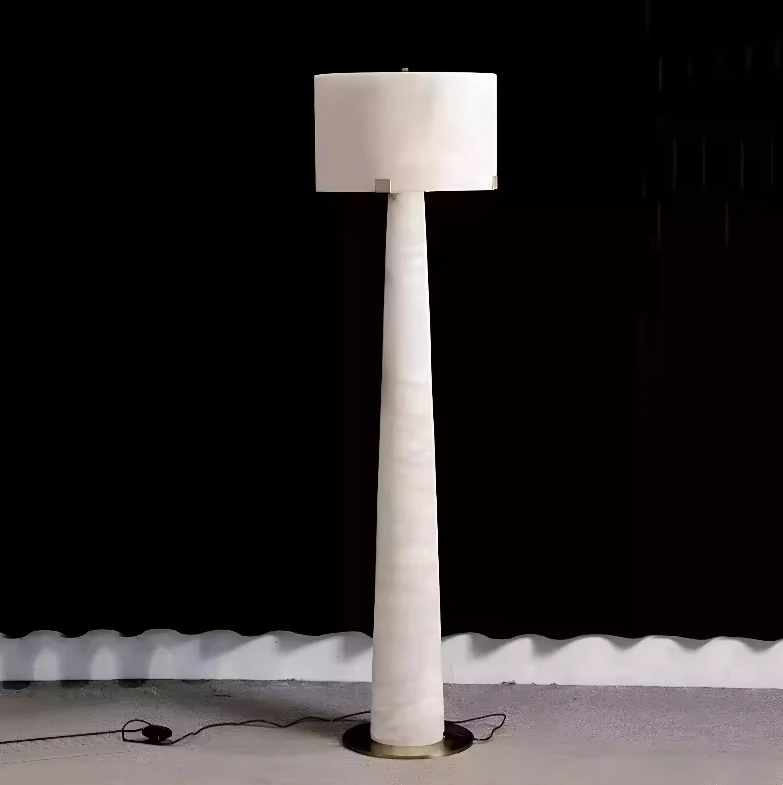 Spanish Marble Floor Lamp Decoration Paired with Creative Atmosphere in Living Room and Bedroom Eye Friendly Lighting Floor Lamp