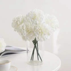 1/3pcs Artificial Flower Silk Carnations Valentine's Day Wedding Bride Bouquet Table Decor Accessories Garden DIY Gift Candy Box