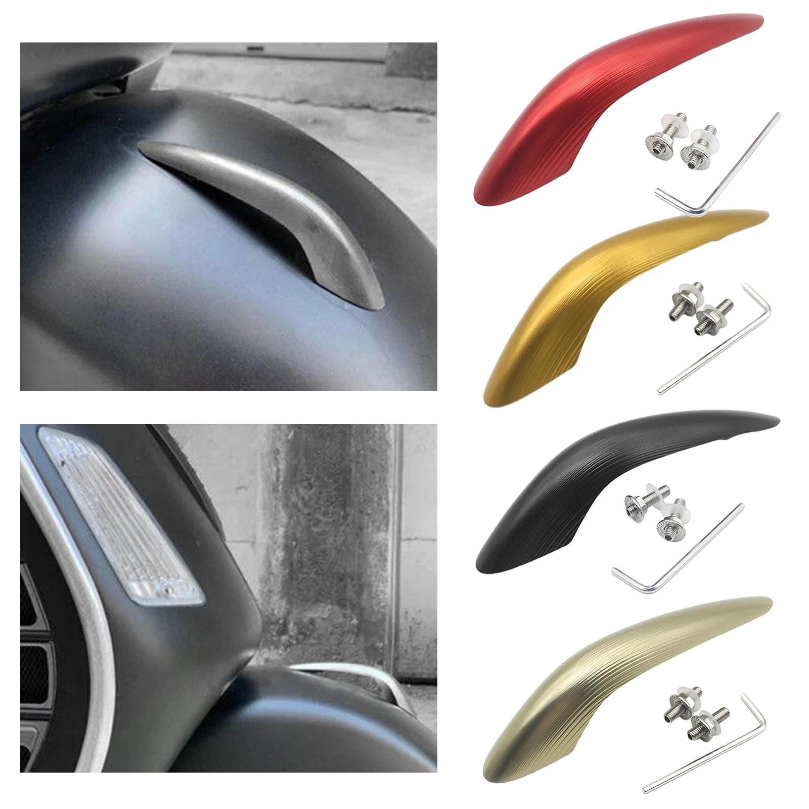 CNC Aluminum Front Fender Mudguard Nose Beak for Vespa GTS GTV 250 300